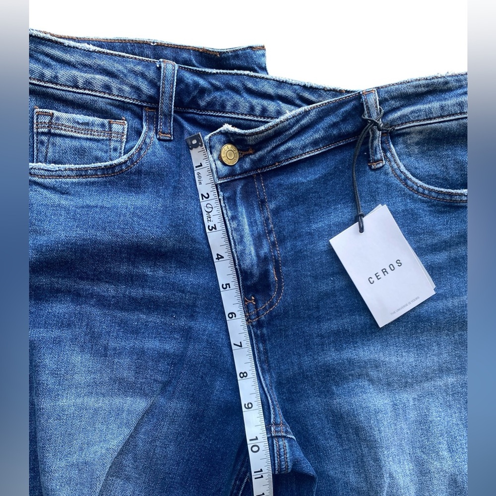Ceros 90”s Vintage Dad Jeans High Rise Distressed‎ Medium Wash - Picture 3 of 15
